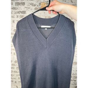 Loft | women knitted blue sweater vest